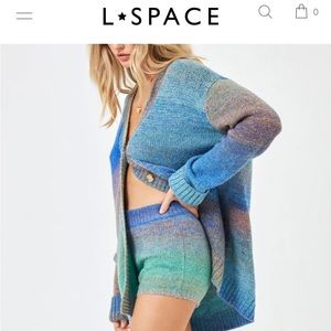 L SPACE -ZOE SHORT-NOREBBRO OMBRÉ